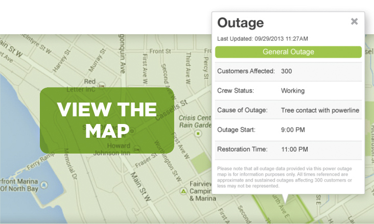 View the Outages Map